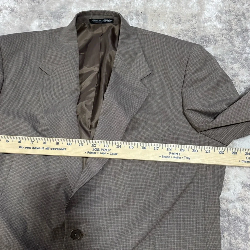 Kilburne and Finch Sport Coat Brown Wool Blend Men's Blazer 42L/36W